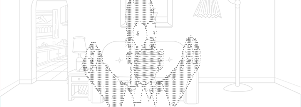 ASCII Homer in its living room