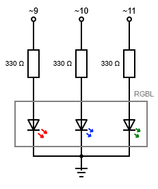 Changing Arduino RGBL color through a web interface