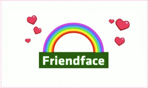 FriendFace, a discrete reference to IT Crowd